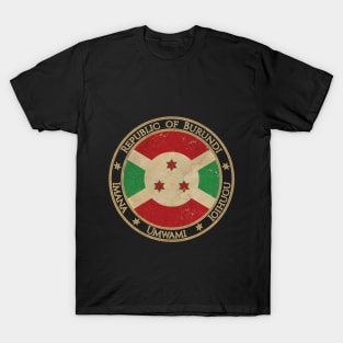 Vintage Republic of Burundi Africa African Flag T-Shirt